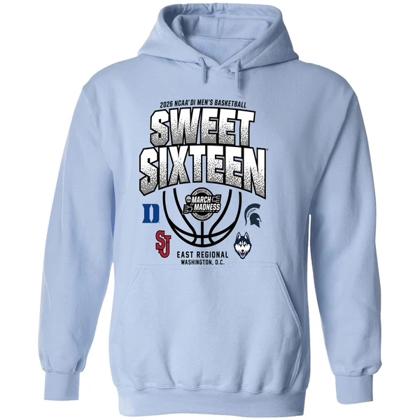 East Regional 2026 Ncaa Di Mens Basketball Sweet Sixteen Hoodie - Image 4