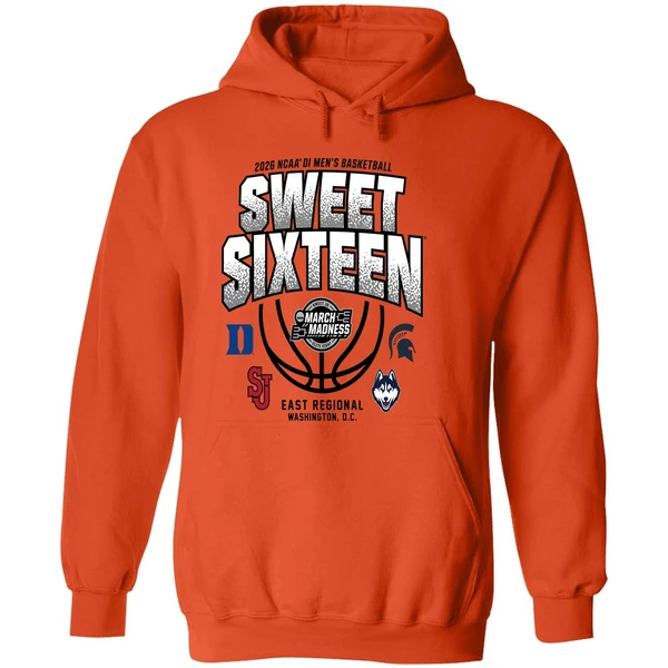 East Regional 2026 Ncaa Di Mens Basketball Sweet Sixteen Hoodie - Image 6