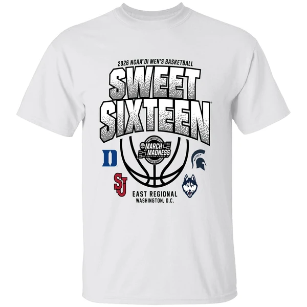 East Regional 2026 Ncaa Di Mens Basketball Sweet Sixteen Shirt