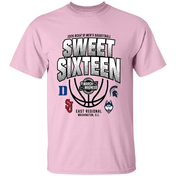 East Regional 2026 Ncaa Di Mens Basketball Sweet Sixteen Shirt - Image 2