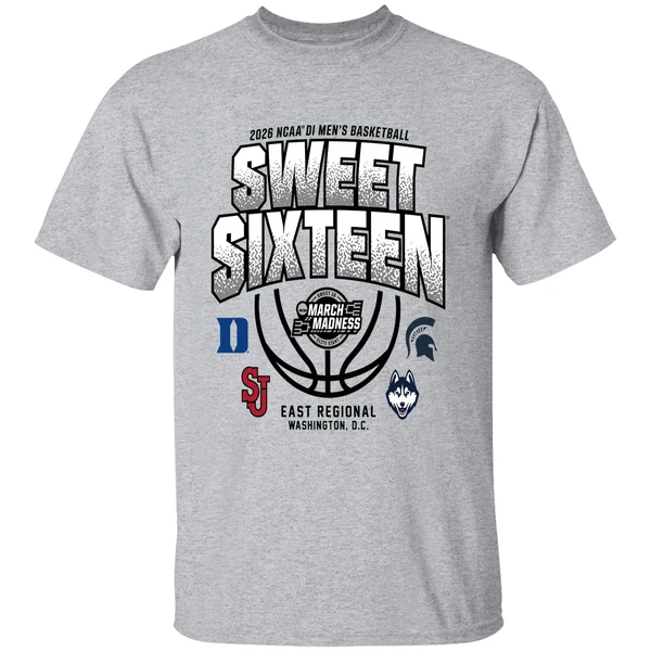 East Regional 2026 Ncaa Di Mens Basketball Sweet Sixteen Shirt - Image 6