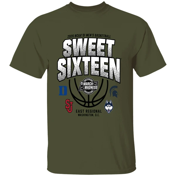 East Regional 2026 Ncaa Di Mens Basketball Sweet Sixteen Shirt - Image 9