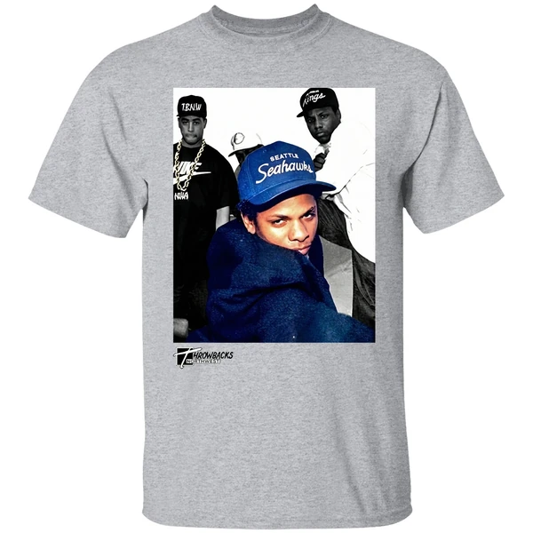 eazy e eric lynn wright wearing seattle seahawks cap west coast shirt sportgrey
