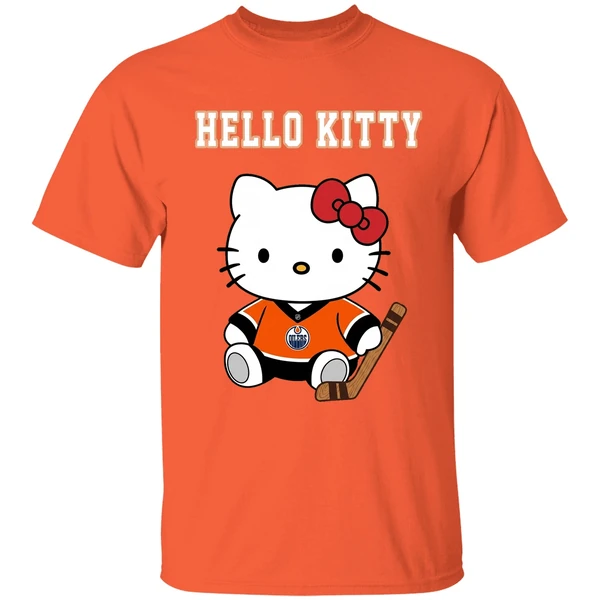 Edmonton Oilers Hello Kitty Night 2026 Celebrate Nhl Hockey Love Shirt - Image 6