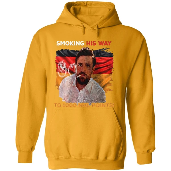 Edmonton Oilers Leon Draisaitl 1000 Nhl Points Smoking His Way Name And Number Hoodie