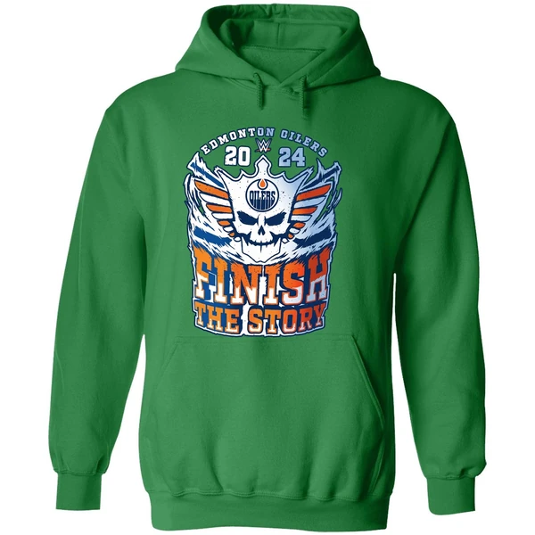 Edmontonoilers Cody Rhodes 2024 Finish The Story Hoodie - Image 2