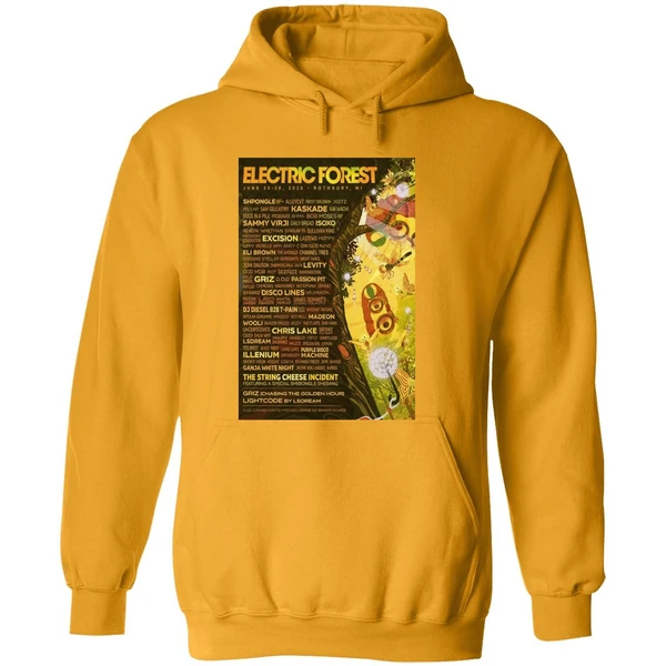 Electric Forest Rothbury Mi June 25 28 2026 Concert Poster Hoodie
