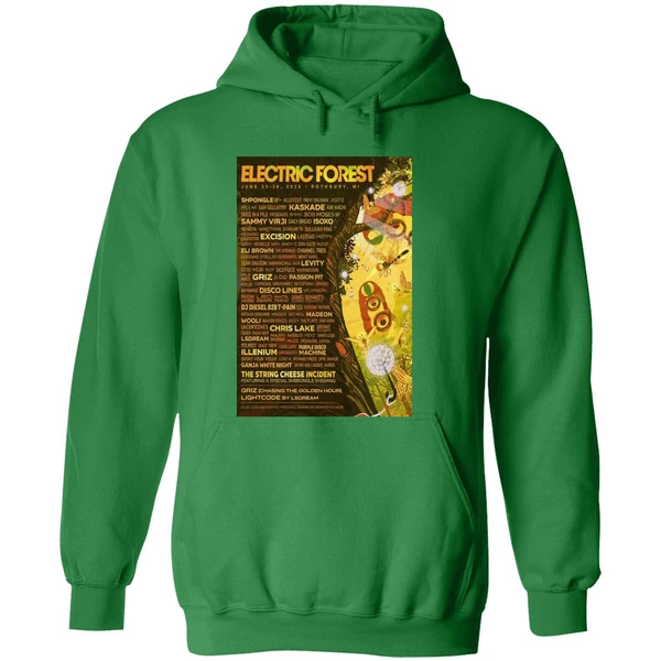 Electric Forest Rothbury Mi June 25 28 2026 Concert Poster Hoodie - Image 2