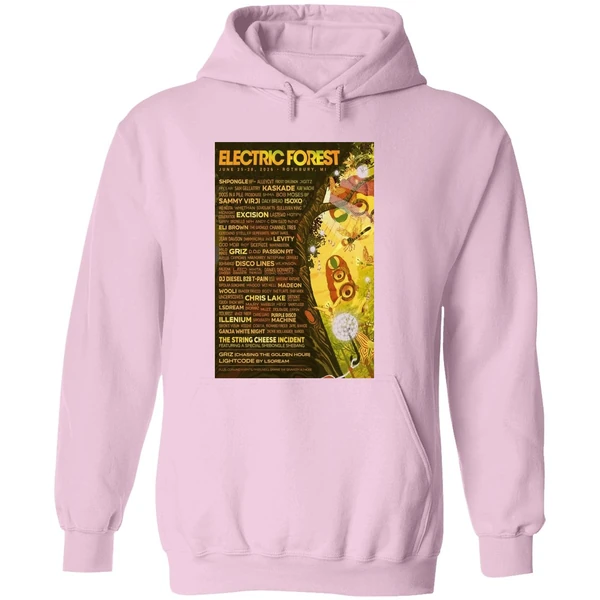 Electric Forest Rothbury Mi June 25 28 2026 Concert Poster Hoodie - Image 5