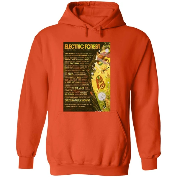 Electric Forest Rothbury Mi June 25 28 2026 Concert Poster Hoodie - Image 6