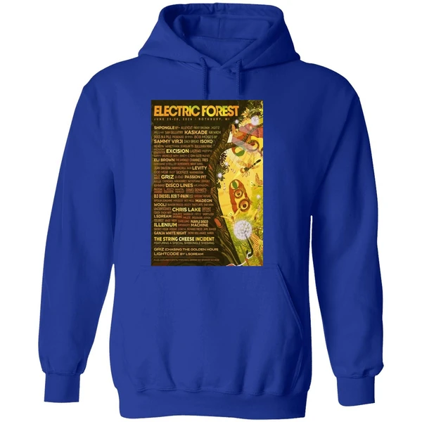 Electric Forest Rothbury Mi June 25 28 2026 Concert Poster Hoodie - Image 7