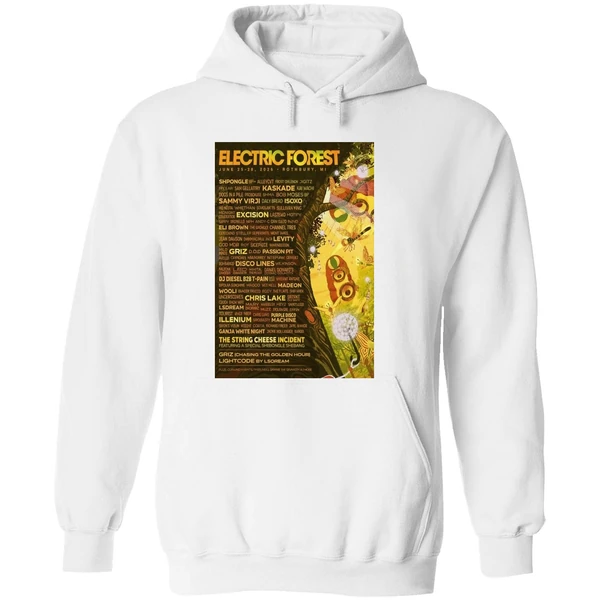 Electric Forest Rothbury Mi June 25 28 2026 Concert Poster Hoodie - Image 8