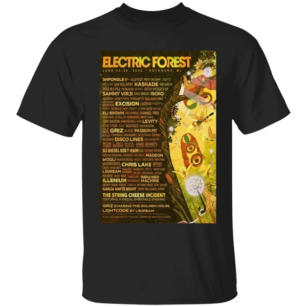 Electric Forest Rothbury Mi June 25 28 2026 Concert Poster Shirt