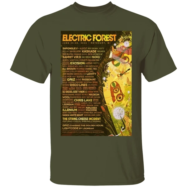 Electric Forest Rothbury Mi June 25 28 2026 Concert Poster Shirt - Image 4