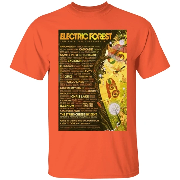 Electric Forest Rothbury Mi June 25 28 2026 Concert Poster Shirt - Image 6