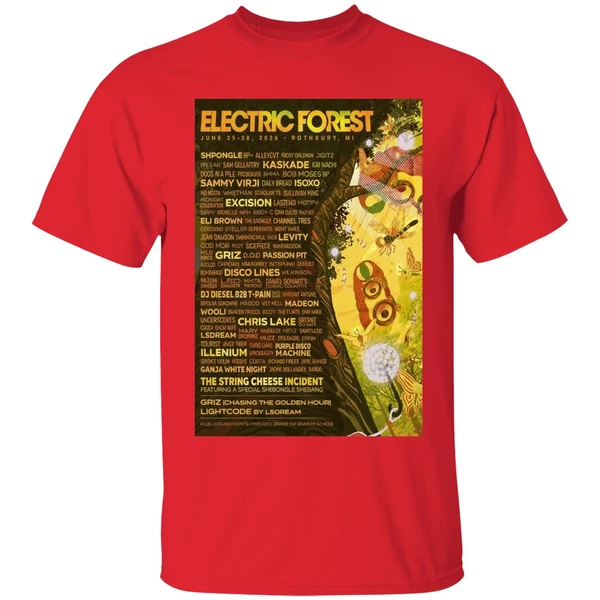 Electric Forest Rothbury Mi June 25 28 2026 Concert Poster Shirt - Image 7