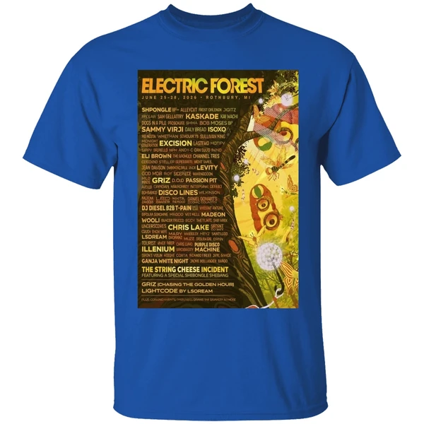 Electric Forest Rothbury Mi June 25 28 2026 Concert Poster Shirt - Image 8