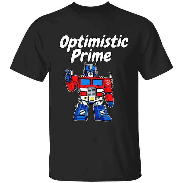 Elon Musk Wearing Optimistic Prime Shirt