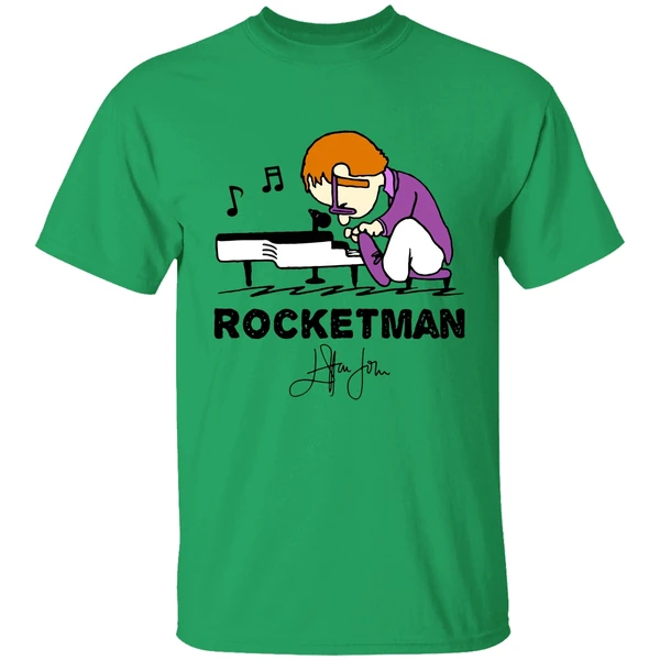Elton John In The Style Of Peanuts Rocket Man Shirt
