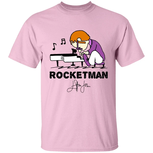 Elton John In The Style Of Peanuts Rocket Man Shirt Elton John In The Style Of Peanuts Rocket Man Shirt