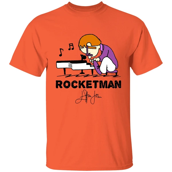 Elton John In The Style Of Peanuts Rocket Man Shirt - Image 5