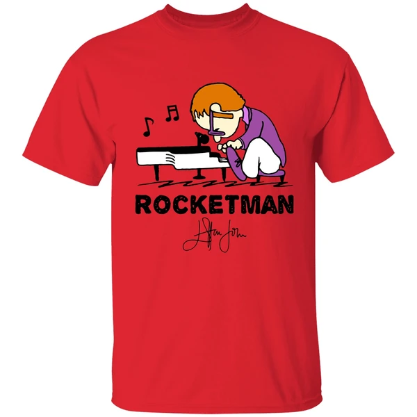 Elton John In The Style Of Peanuts Rocket Man Shirt - Image 6