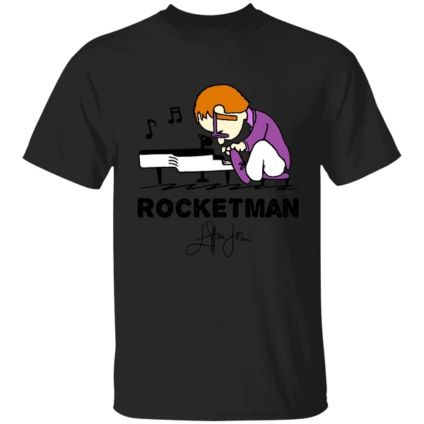 Elton John In The Style Of Peanuts Rocket Man Shirt - Image 9