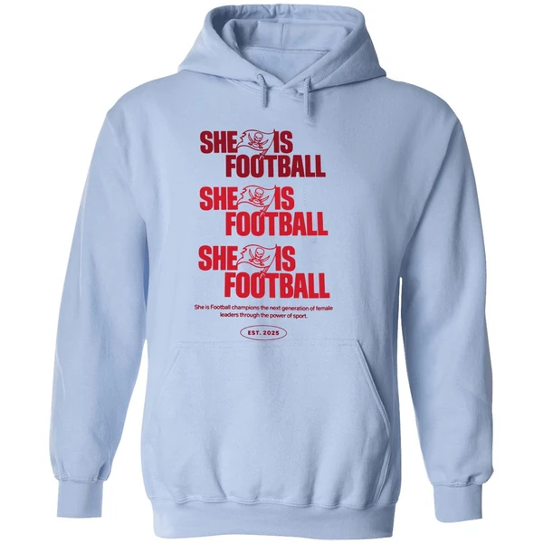 Emeka Egbuka Buccaneers She Is Football Est 2025 Hoodie - Image 4