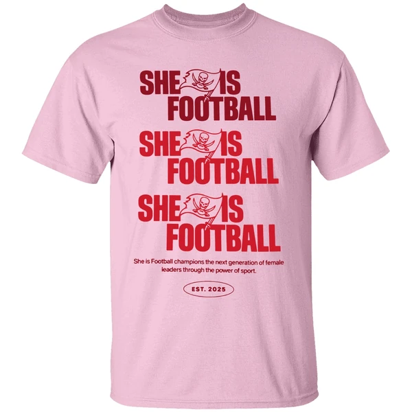 Emeka Egbuka Buccaneers She Is Football Est 2025 Shirt - Image 2