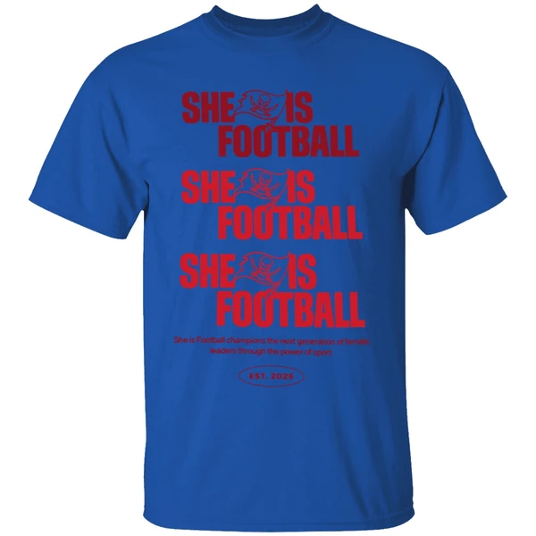 Emeka Egbuka Buccaneers She Is Football Est 2025 Shirt - Image 5