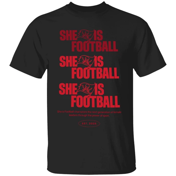 Emeka Egbuka Buccaneers She Is Football Est 2025 Shirt - Image 7