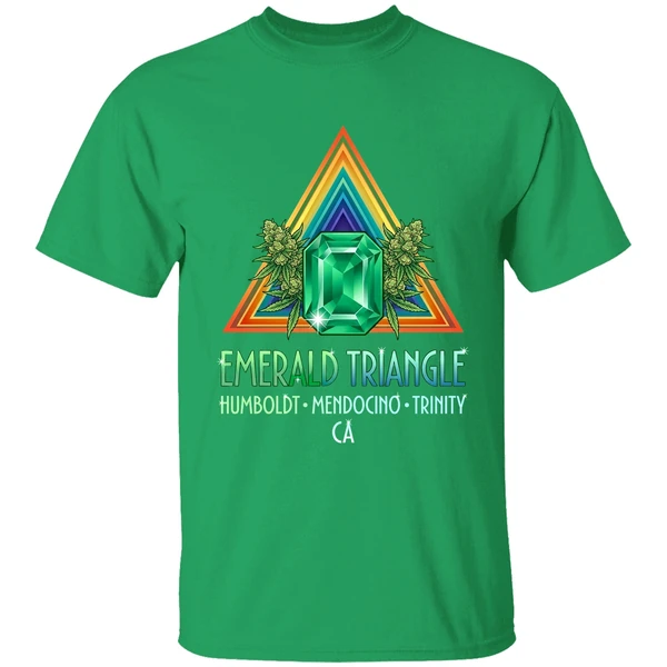 Emerald Triangle Humboldt Mendocino Trinity California Cannabis Growers Marijuana Shirt - Image 2