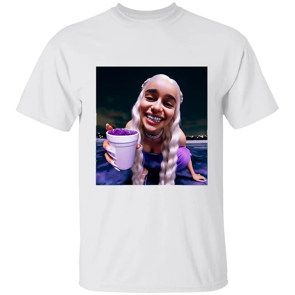 Emilia Clarke Daenerys Targaryen Cup Queen Of Dragons Grillz Shirt