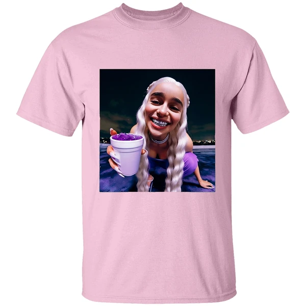 Emilia Clarke Daenerys Targaryen Cup Queen Of Dragons Grillz Shirt - Image 2