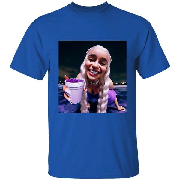 Emilia Clarke Daenerys Targaryen Cup Queen Of Dragons Grillz Shirt - Image 5