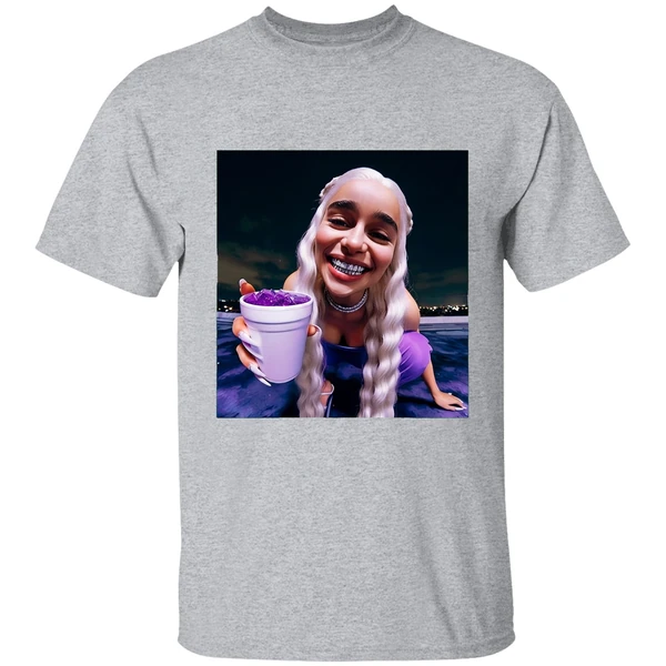 Emilia Clarke Daenerys Targaryen Cup Queen Of Dragons Grillz Shirt - Image 6