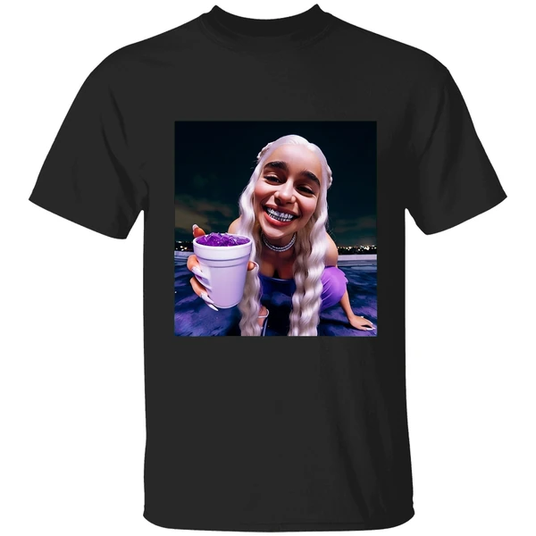 Emilia Clarke Daenerys Targaryen Cup Queen Of Dragons Grillz Shirt - Image 7