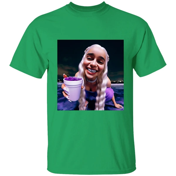 Emilia Clarke Daenerys Targaryen Cup Queen Of Dragons Grillz Shirt - Image 8