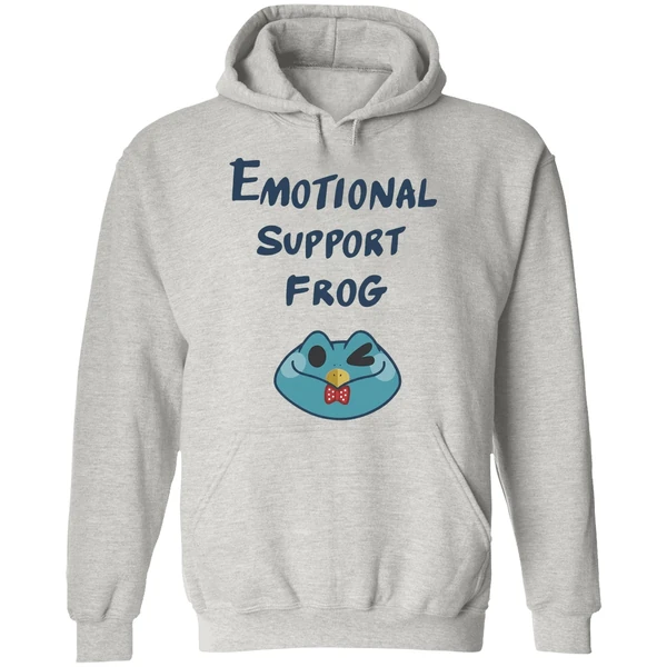 Emotional Support Frog Fizzarolli Cartoon Hoodie - Image 9
