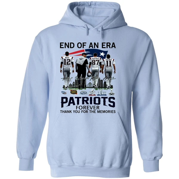 End Of An Era Patriots Forever Thank You For The Memories Vintage Hoodie - Image 4