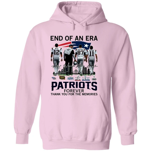 End Of An Era Patriots Forever Thank You For The Memories Vintage Hoodie - Image 5