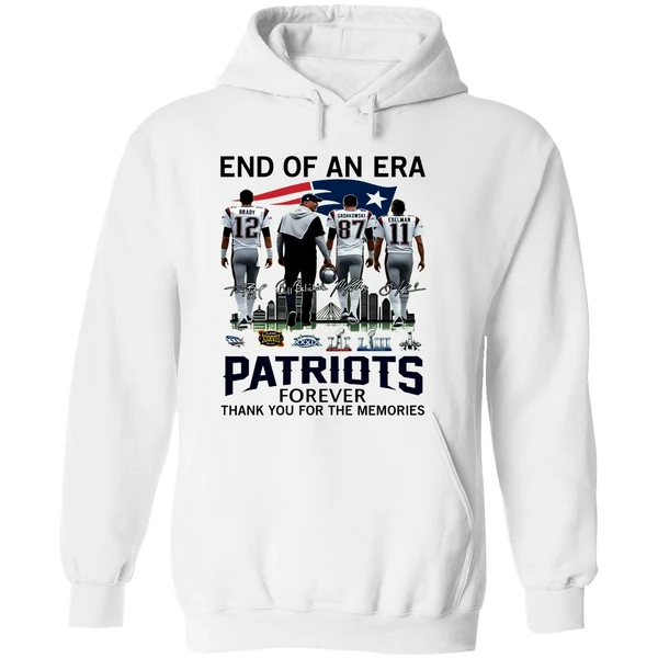 End Of An Era Patriots Forever Thank You For The Memories Vintage Hoodie - Image 8