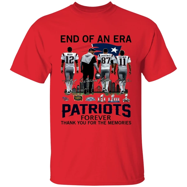 End Of An Era Patriots Forever Thank You For The Memories Vintage Shirt - Image 6