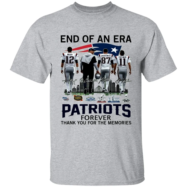 End Of An Era Patriots Forever Thank You For The Memories Vintage Shirt