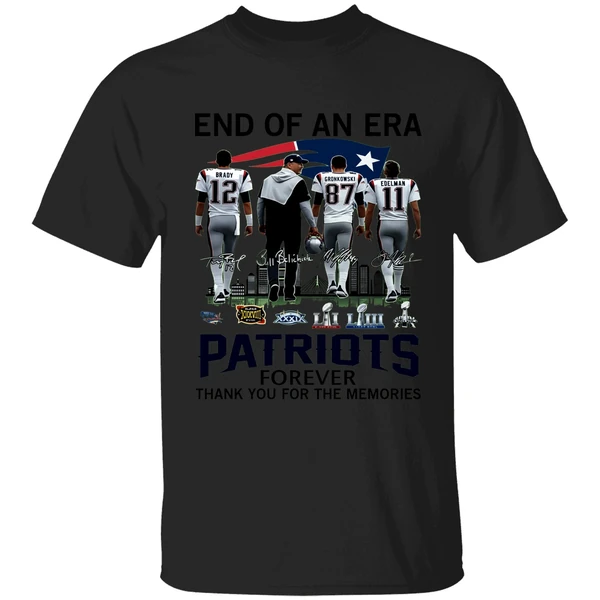 End Of An Era Patriots Forever Thank You For The Memories Vintage Shirt - Image 8