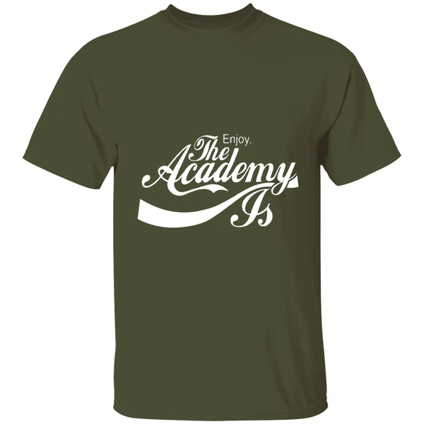 enjoy the academy js style coca cola logo shirt militarygreen