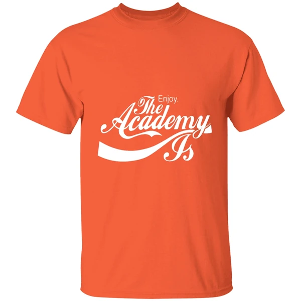 enjoy the academy js style coca cola logo shirt orange
