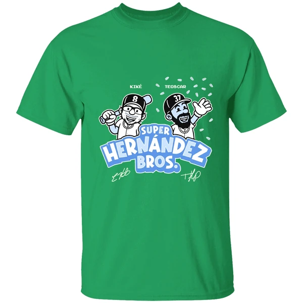 Enrique Hernandez And Teoscar Hernandez Los Angeles Dodgers Super Hernandez Bros Shirt - Image 7