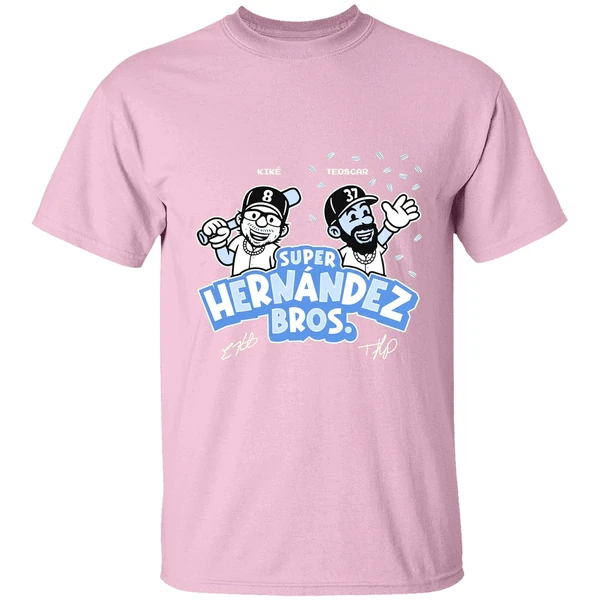Enrique Hernandez And Teoscar Hernandez Los Angeles Dodgers Super Hernandez Bros Shirt - Image 2