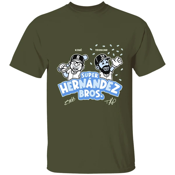 Enrique Hernandez And Teoscar Hernandez Los Angeles Dodgers Super Hernandez Bros Shirt - Image 3